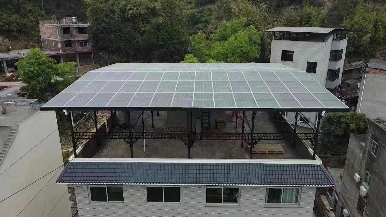 肥城15kw+10kwh自建别墅家庭光伏储能系统